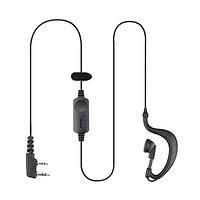 歌天（GETIEN） EP500-K 对讲机耳机 通用型耳挂式铝箔耳麦 K头耳机