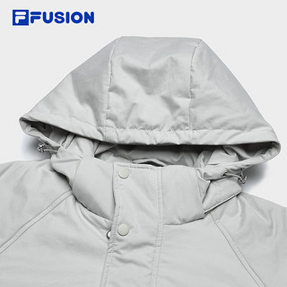 FILA FUSION斐乐潮牌款棉服2024春时尚简约休闲连帽上衣 脉动浅卡其-LK 185/104A/XXL