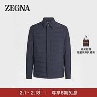 杰尼亚（Zegna）23春夏 男士高科技面料羽绒服衬衫夹克UBT35A5-B114B-531-60