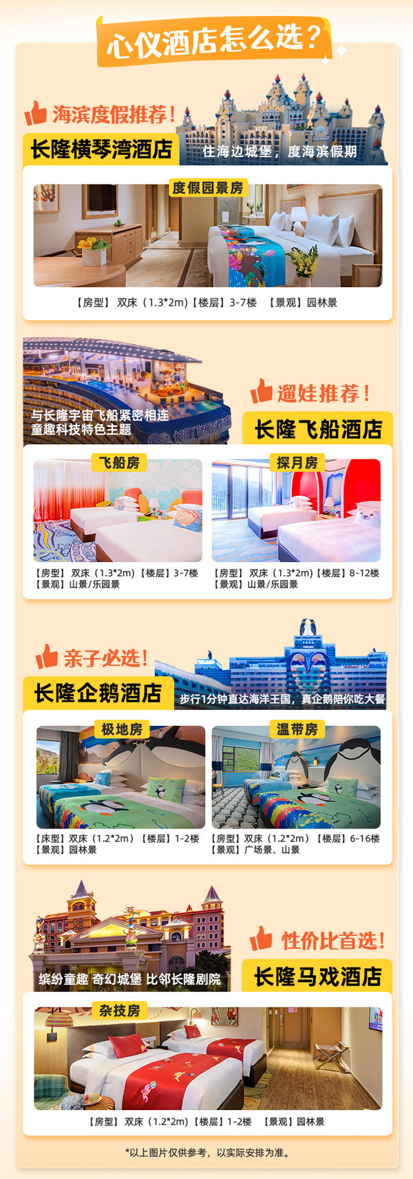 刚需囤！又能避寒又能遛娃，光门票就值2336元！珠海长隆四大酒店3天2晚套餐（含海洋王国门票+宇宙飞船门票等）