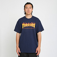 THRASHER 男女款圆领短袖T恤 THRAMT002 海军蓝 S