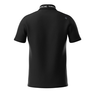 Taylormade泰勒梅高尔夫服装2023男士春夏透气运动golf短袖POLO衫 N97029 黑色 S