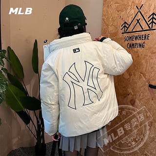 美职棒（MLB） 外套男女 NY纽约洋基队运动休闲服连帽时尚保暖宽松羽绒服 3ADJB1126-50CRS 2XL