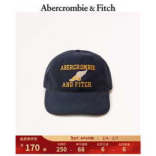 ABERCROMBIE & FITCH【美式学院标志】男装 街头复古运动潮流休闲棒球帽 330575-1 海军蓝 ONE SIZE