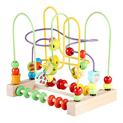 QZM 巧之木 婴幼儿早教积木串珠儿童水果绕珠串线珠宝宝益智玩具1-3岁
