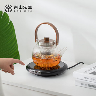 南山先生 煮茶壶耐热玻璃防烫茶壶烧水壶加热煮茶器小坐屹川电陶炉套装 素清蒸煮茶壶（平纹款） 700ml