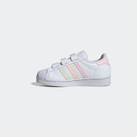 SUPERSTAR CF魔术贴贝壳头经典板鞋男小童adidas阿迪达斯三叶草