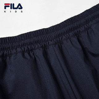 FILA x MIHARA斐乐童装儿童长裤季女童联名时尚运动休闲裤 绀蓝色-DB 130