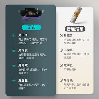 Miboi 米博 无滚布洗地机Q7Pro/Q7Plus家用洗拖吸一体拖地机