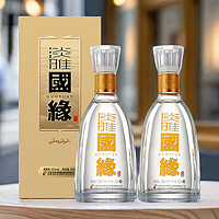 国缘 官方旗舰店 今世缘淡雅国缘42度浓香型白酒粮食酒500ml*2瓶装