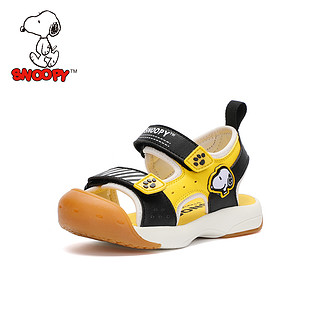 88VIP：SNOOPY 史努比 男童凉鞋2024夏季新款儿童包头鞋运动沙滩鞋软底小童休闲鞋