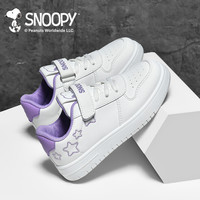 SNOOPY 史努比 童鞋男童板鞋低帮小白鞋冬儿童运动鞋校园鞋