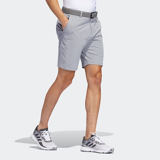 阿迪达斯 （adidas）高尔夫运动裤短裤男士夏季舒适速干吸汗运动休闲高尔夫五分裤 HA6225 灰色/白色 M