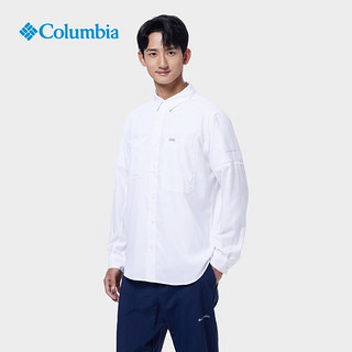 Columbia哥伦比亚户外男速干防晒UPF50防紫外线长袖衬衫AE1683 100(轻薄款) L(180/100A)