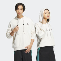 宽松印花运动连帽卫衣男女春季adidas阿迪达斯三叶草