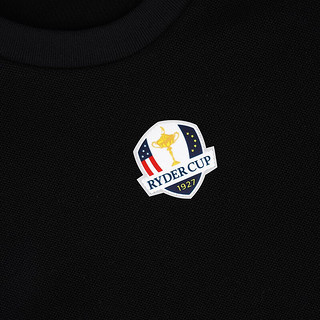 RYDER CUP 莱德杯高尔夫服装男长袖T恤秋季圆领弹力保暖运动卫衣 黑色 XL