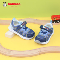 BoBDoG 巴布豆 童鞋男童学步鞋春秋款机能鞋子软底透气宝宝鞋CO870898