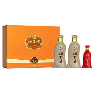 口子窖白酒 5年型2瓶装（含礼袋） 纯粮食白酒安徽白酒年货 50度 550mL 2瓶 礼盒装