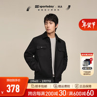 海澜之家(HLA)羽绒服男鸭绒外套轻薄短款商务羽绒服夹克轻暖羽绒服工装羽绒男士 黑色68 190/104A/3XL