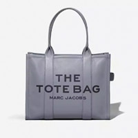 MARC JACOBS 马克·雅克布 THE TOTE 托特系列 女士牛皮斜挎包 H020L01FA21 灰色 大号