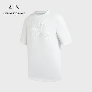 阿玛尼ARMANI EXCHANGE【】24早春AX男装圆领落肩徽标压花T恤 1116米白色 XL