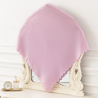 巧林儿化妆镜遮镜子布帘梳妆台镜子套罩遮盖镜子遮挡布盖镜面防尘盖布 卡琳娜 桌面圆镜盖布:90*90cm