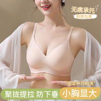 提拉内衣女小胸聚拢收副乳防下垂秋冬季外扩性感无钢圈无痕文胸罩