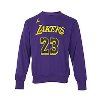NIKE 耐克 Jordan耐克洛杉矶湖人队NBA男加绒运动衫冬季宽松DR2409-508