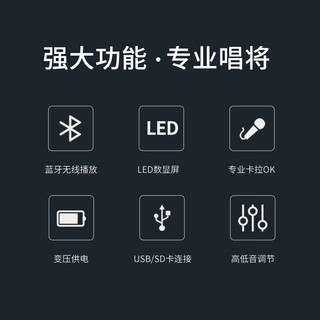 索爱（soaiy）SA-9005吸顶音响喇叭套装蓝牙家庭影院功放机吊顶背景音乐门店会议广播播放音箱8英寸一拖八 定额功率100W+8英寸一拖八