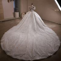 语如烟法式白色重工婚纱礼服2023新娘质感拖尾小个子主纱女 白色拖尾婚纱 XS