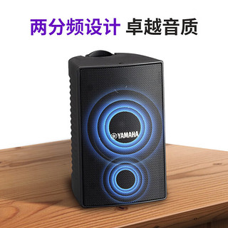 雅马哈（YAMAHA）A-S201+NS-AW194(2对) 家用客厅背景音乐功放音响套装 壁挂会议/户外系统音响  音箱黑色