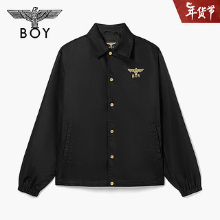 BOY LONDON【月光之城】潮牌24龙年男士外套老鹰印花时尚夹克 N23009 黑色 S