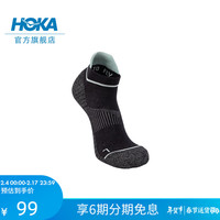 HOKA ONE ONE 男女款春季短筒跑步运动袜NO-SHOW RUN SOCK干爽舒适 黑色 L