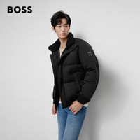 BOSS(服装) BOSS 男士潮流秋冬宽松棉服机能夹克外套 001-黑色 EU:46