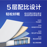 意睡眠 护脊床垫十大名牌家用卧室席梦思儿童乳胶压缩弹簧床垫
