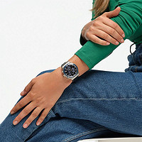 swatch 斯沃琪 瑞士手表金属系列三眼设计情侣石英腕表