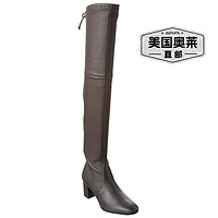 STUART WEITZMAN SW Genna 皮革过膝靴瘦瘦靴 黑色