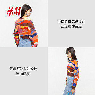 H&M 新春艺术家系列 女士圆领卫衣 1218938 棕色 M