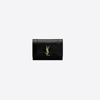 SAINT LAURENT 圣罗兰 女士短款钱包 748831AACQP1000 黑色 小号