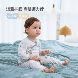 BabyLoveHome babylove婴儿和尚服纯棉新生儿无骨宝宝内衣套装2套