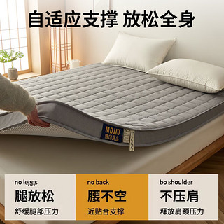 无印良品海绵床垫遮盖物软垫家用榻榻米垫被褥子宿舍单人120×200约5cm 银灰 -厚约5cm