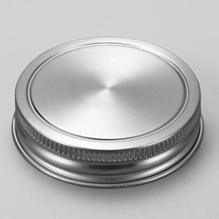 派品龙（PAIPINLONG） 304不锈钢公鸡杯盖子不生锈杯盖带孔瓶盖梅森杯罐 把手杯通用盖 标口70#无孔1个