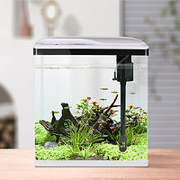 SOBOsobo松宝 鱼缸水族箱 小型客厅生态创意鱼缸 迷你玻璃桌面 金鱼缸 SO-300F裸缸|28.5x19x34cm