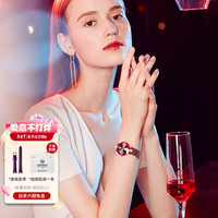 左微沙(JOWISSA)瑞表品牌手表女时尚轻奢气质酒红色手表新年 J5.772.S时尚红-直径25MM