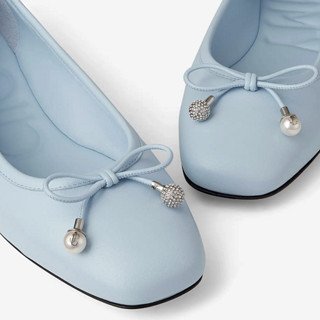 JIMMY CHOO 周仰杰 ELME FLAT系列 女士平底单鞋 J000165771 冰蓝色 41.5