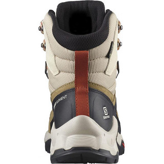 萨洛蒙（Salomon）女士登山鞋Quest Element GTX减震高帮保暖防滑舒适户外徒步鞋 Safari/Vanilla Ice/Mecca  36.5
