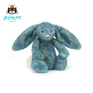 Jellycat英国25周年致臻害羞庆典蓝邦尼兔安抚毛绒玩具抱枕 致臻害羞庆典蓝邦尼兔 H31 X W12 CM