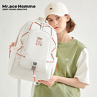 Mr.ace Homme mrace时光信箱 原创大学生书包女抽绳背包旅游双肩包轻便电脑包男