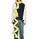 巴黎世家 男女同款螺旋WIRE围巾 4D1B5 7200柠檬黄色预售 长9 x 高350厘米