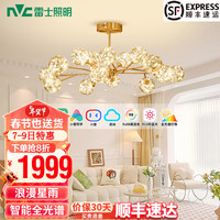 雷士 NVC   Lighting北欧智能护眼全光谱LED舒适光吊灯客厅灯餐厅卧室灯灯具全屋套餐 萤光 115瓦LED 智能全光谱吊灯
